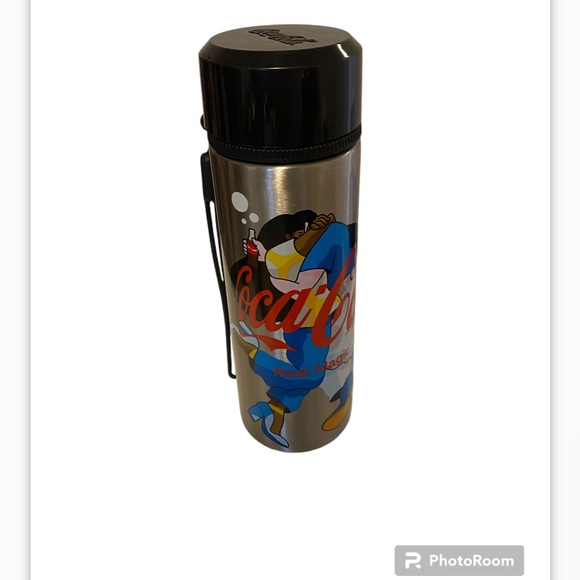 Coca-Cola magic Other - Coca-Cola REAL MAGIC Collectible 8.5" Metal Water Bottle Flask Elite Autogrill/